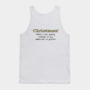 Christmas glitter Tank Top